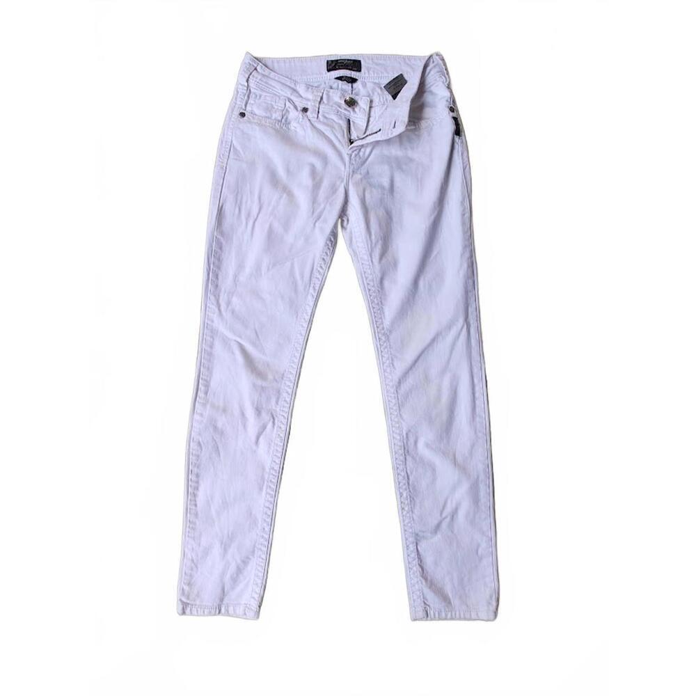 Silver Suki Skinny Jeans in White - Size 28/31